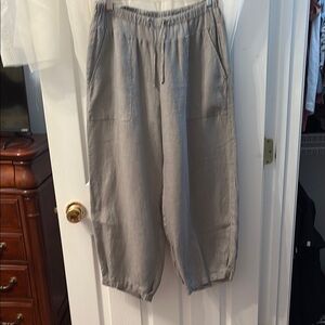 Women’s wide legged gray pants